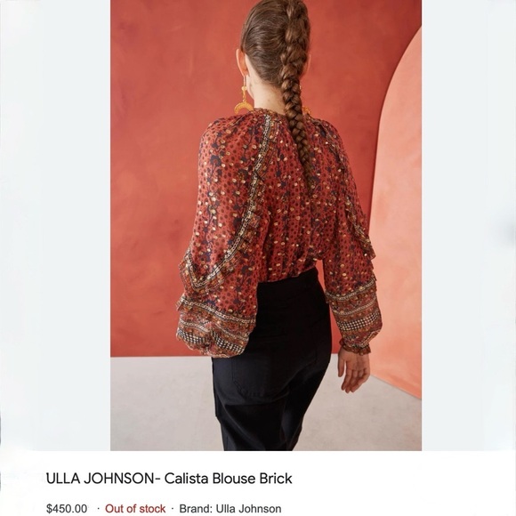 Ulla Johnson Silk Calista Blouse S / US2